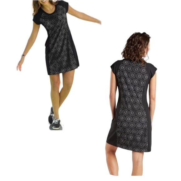 Krimson klover black jasmine laser cut cap sleeve dress size medium - Picture 4 of 7